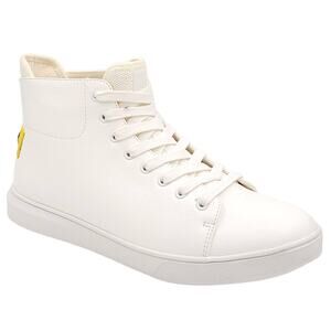 Kingside Men High Top Sneakers William Size US 7M White Faux Leather
